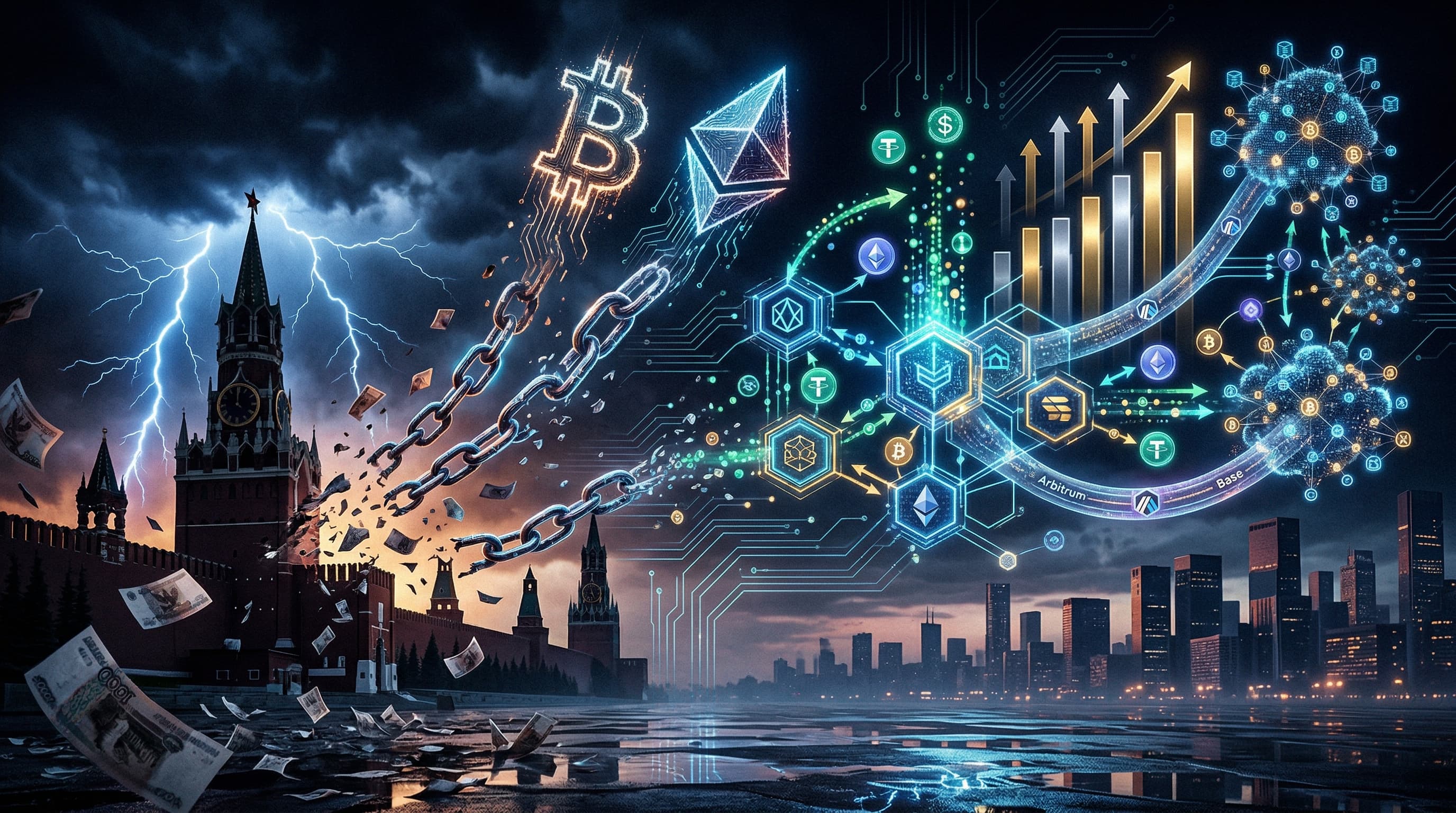 Russia Crypto Ban Spikes DeFi Volumes 18%