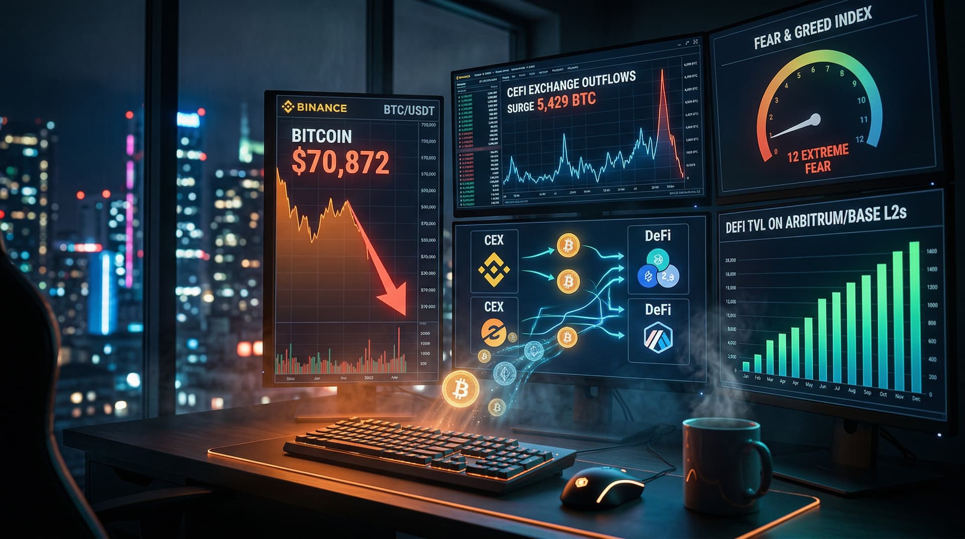 Bitcoin Exchange Outflows Hit 5,429 BTC Last Week, Fueling DeFi Yield Chase