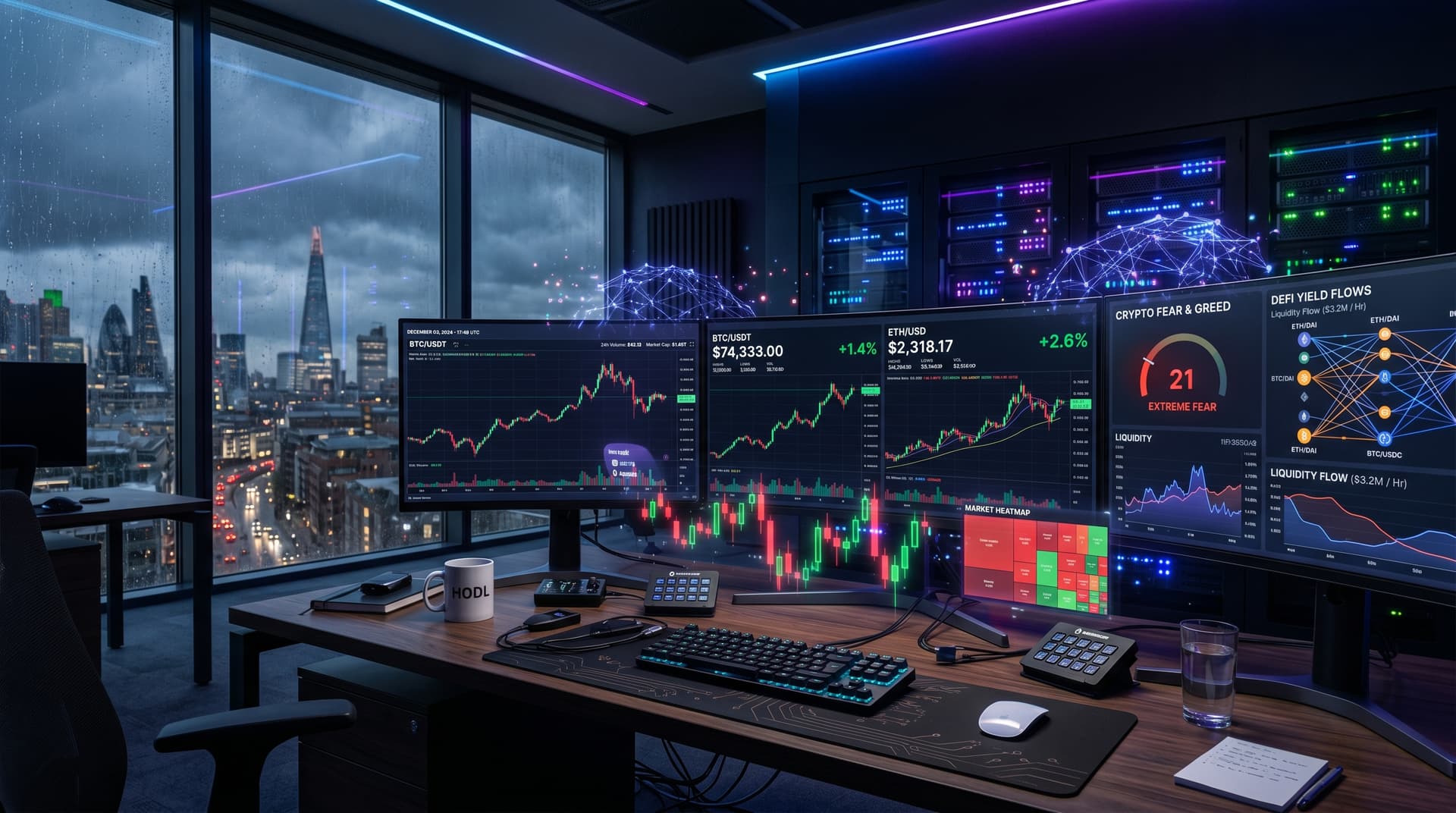 AI-Powered Predictive Analytics Optimizes Crypto Trades as BTC Hits $74,333