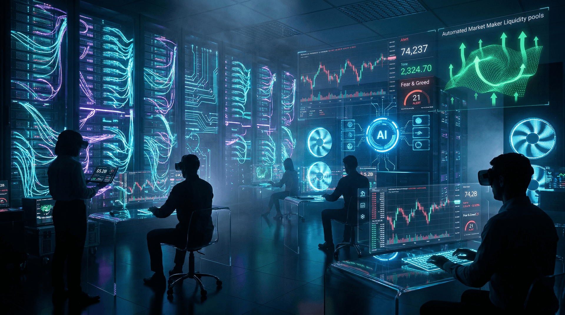 Anthropic AI DeFi Tools Surge as BTC Hits $74K Fear 21