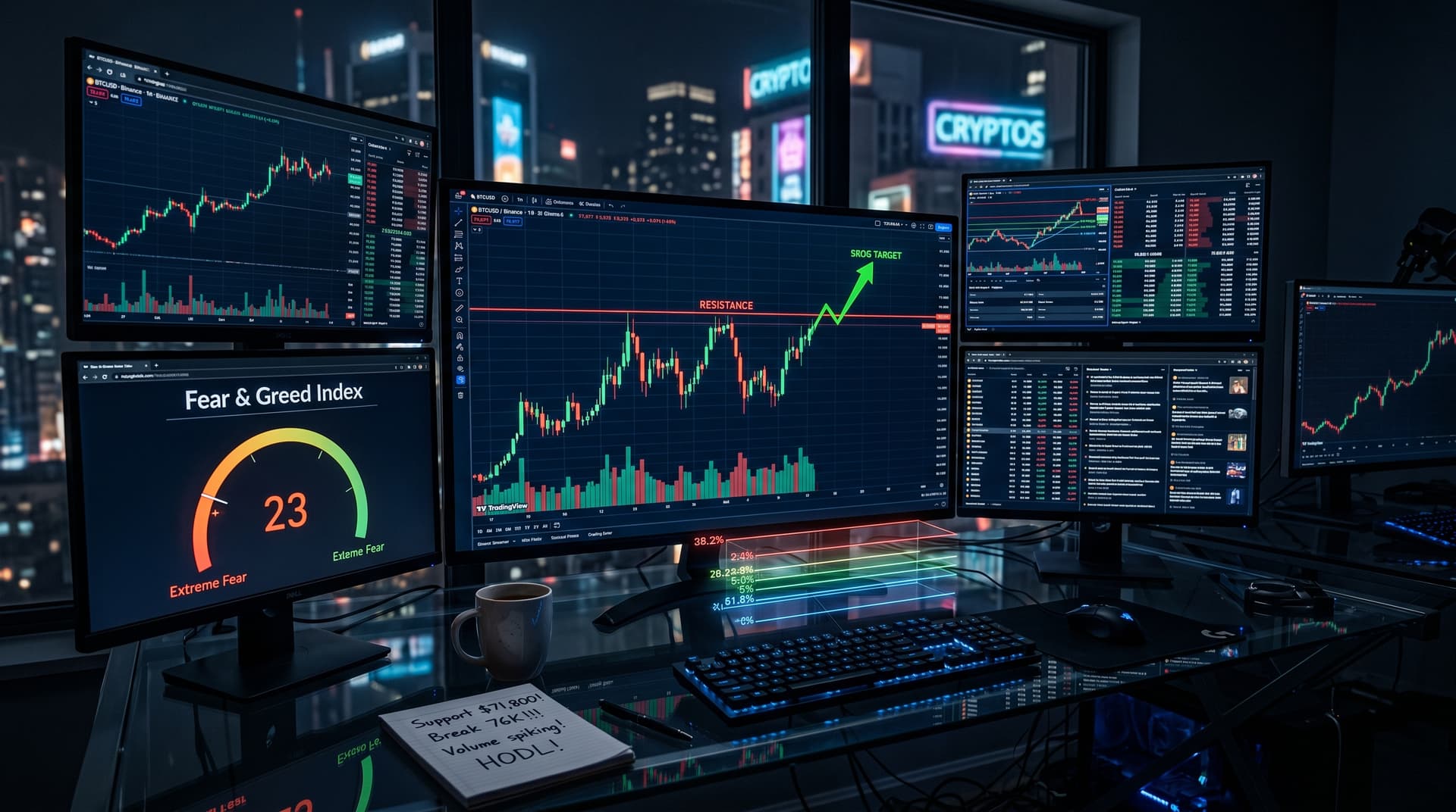 Bitcoin 98K Target After $76K Break on Binance BTC/USDT