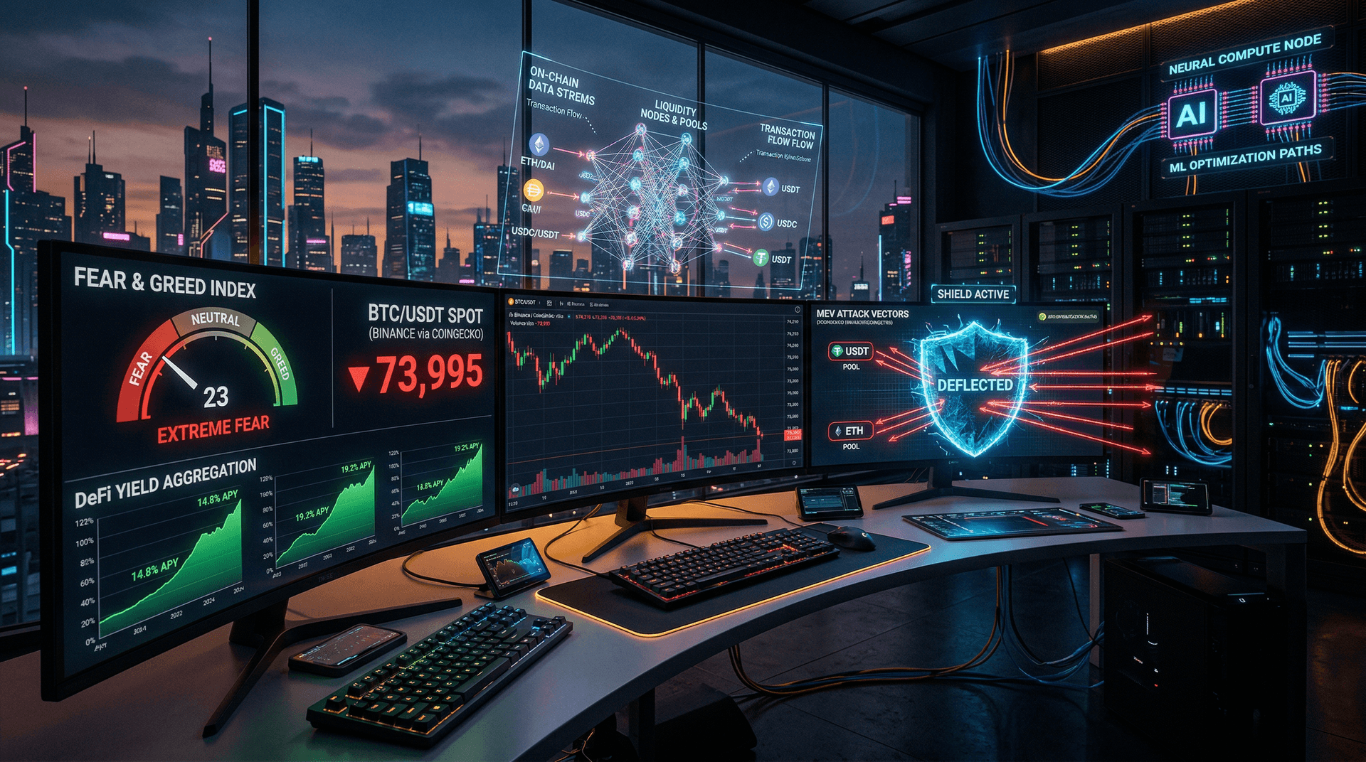 AI DeFi Yield Optimization Surges 28% as Fear Hits 23